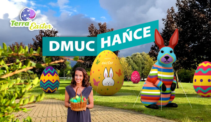 Wielkanoc w wielkim stylu! Personalizowane dmuchane dekoracje XXL do przestrzeni publicznych