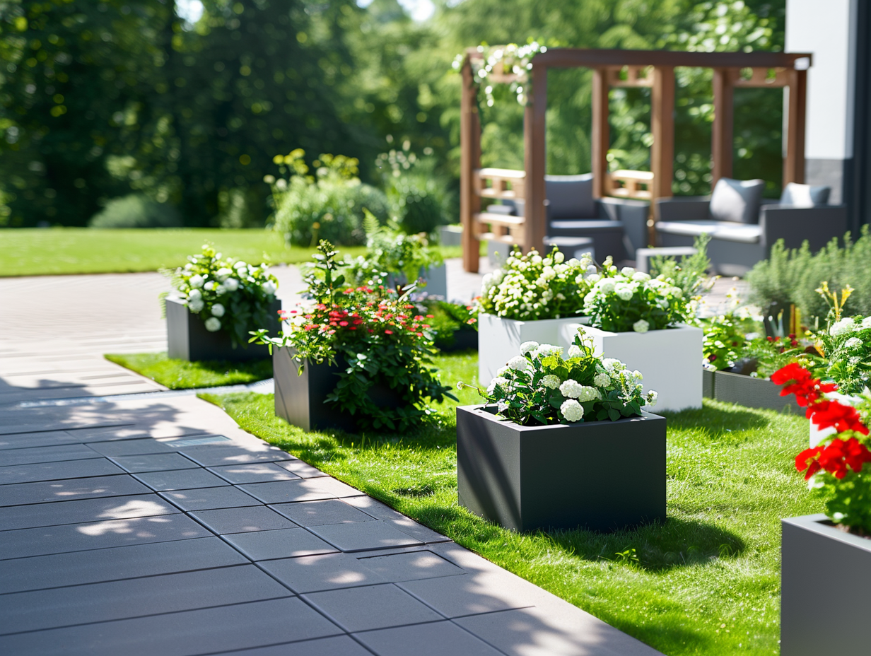 gali 34809 square and rectangular shaped planters placed in a p 36c99433 3db7 4087 ad85 02ab6ae0c0dc